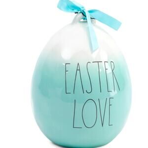 EASTER LOVE CERAMIC EGG BY RAE DUNN